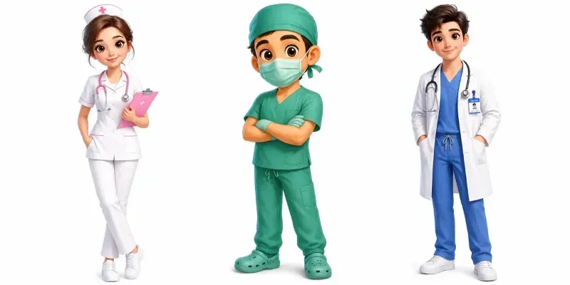 Cute Medical Character Illustrations generated by undefined