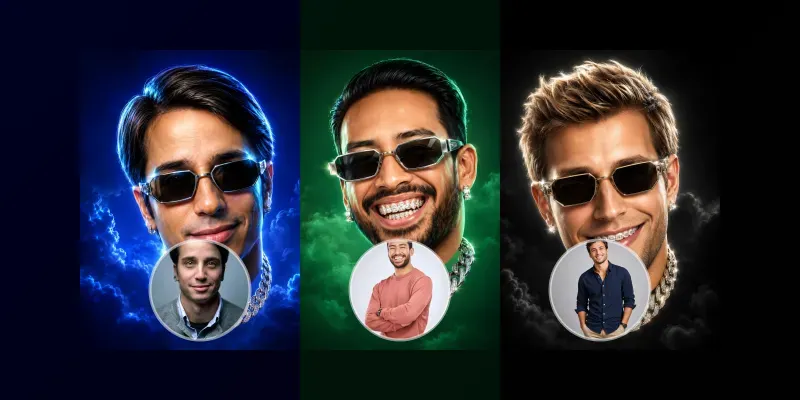Luxury 3D Floating Head Avatar Generator generated by undefined