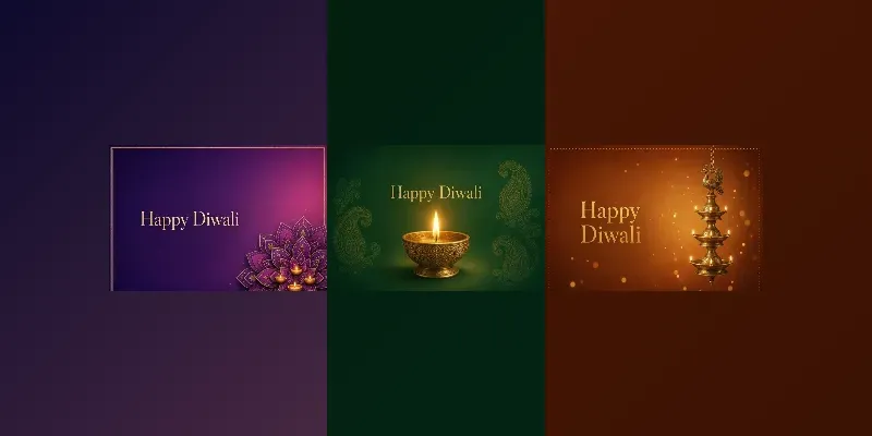 Luxury Diwali Greeting Card 20 Packs generated by undefined