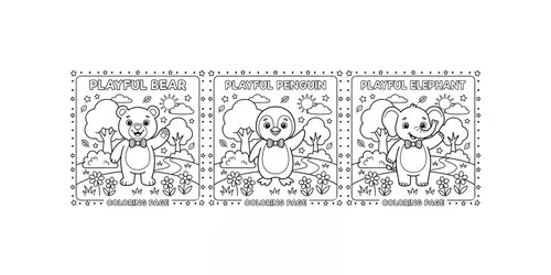 Kids Educational Coloring Pages generated by gemini-image