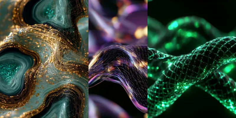 Seamless Cybermesh Textile Patterns generated by undefined