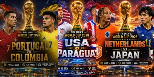 Fifa 2026 Cinematic Match Posters generated by chatgpt-image