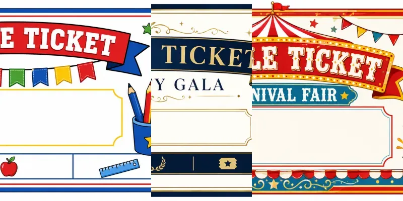 Raffle Ticket Printable Designs generated by undefined