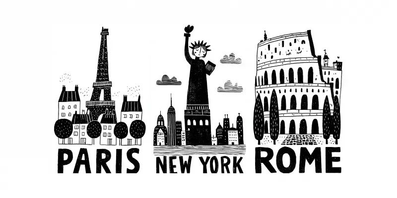 Naive Folk City Posters generated by undefined