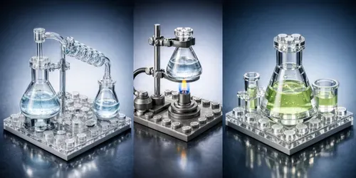 Realistic Lego Chemistry Lab Sets generated by chatgpt-image