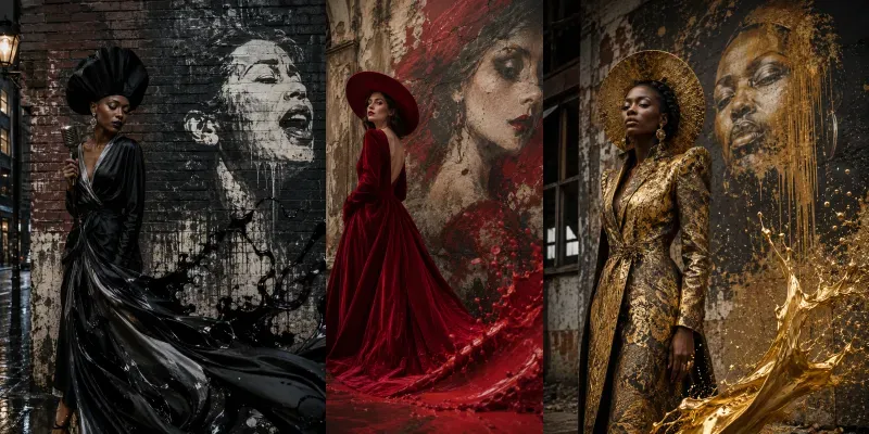 Liquid Muse Wall Portraits generated by undefined