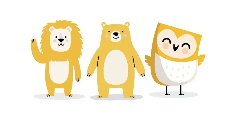 Playful Scandinavian Animal Art generated by undefined