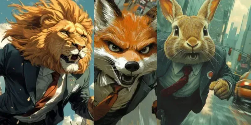 Animalinspired Comic Action Scenes generated by undefined
