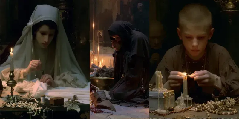Sacred Medieval Candlelights generated by undefined