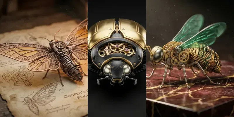 Steampunk Mechanical Insects Macros generated by undefined