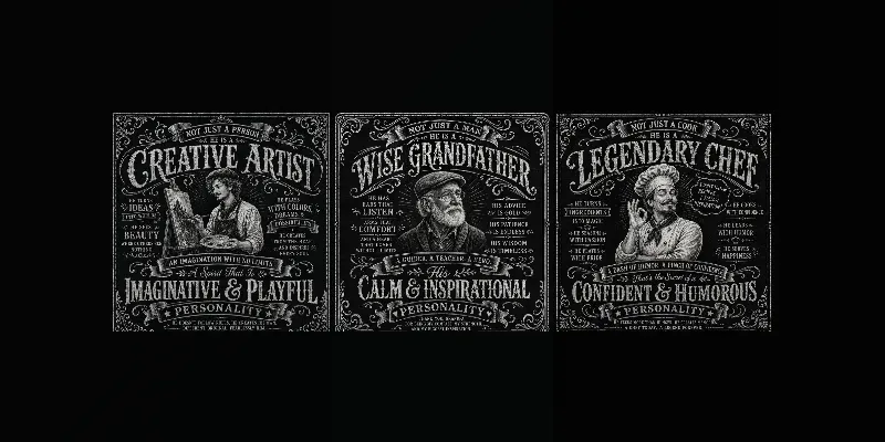Vintage Chalkboard Quote Designs generated by undefined