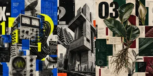 Neo Brutalist Collage Labs generated by chatgpt-image