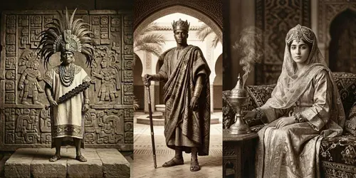 Vintage Royal Sepia Portraits generated by gemini-image