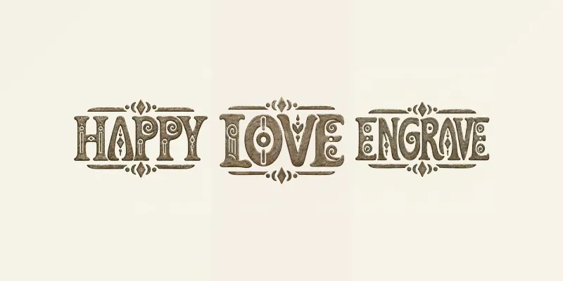 Ancient Lettering Typography Designs