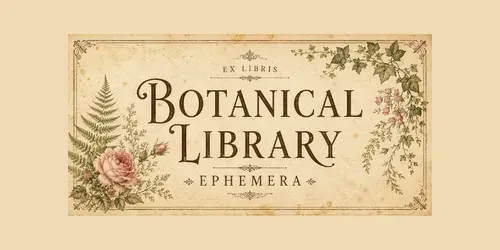 Botanical Library Ephemera generated by chatgpt-image