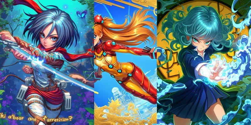Anime Art With Dynamic Posing generated by undefined