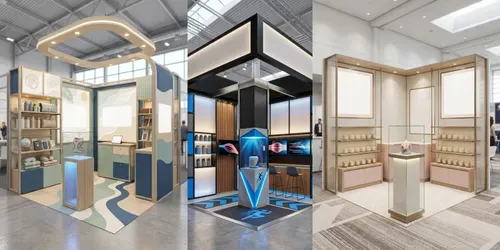 Trade Show Booth Concept Visualizers generated by gemini-image