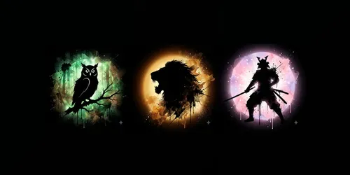 Silhouette Watercolors generated by gemini-image