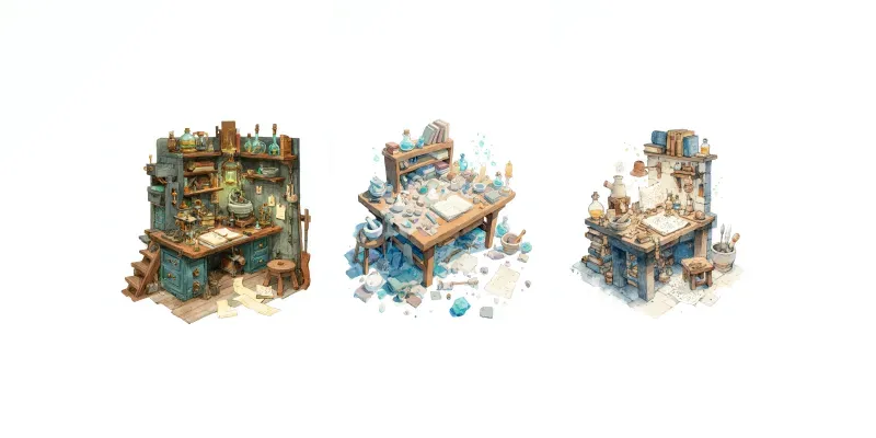 Magical Ritual Workspaces generated by undefined
