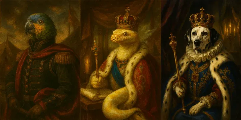 Renaissance Pet Portraits generated by undefined