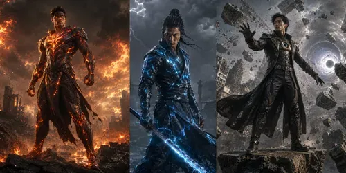 Dynamic Hero Movie Posters generated by chatgpt-image