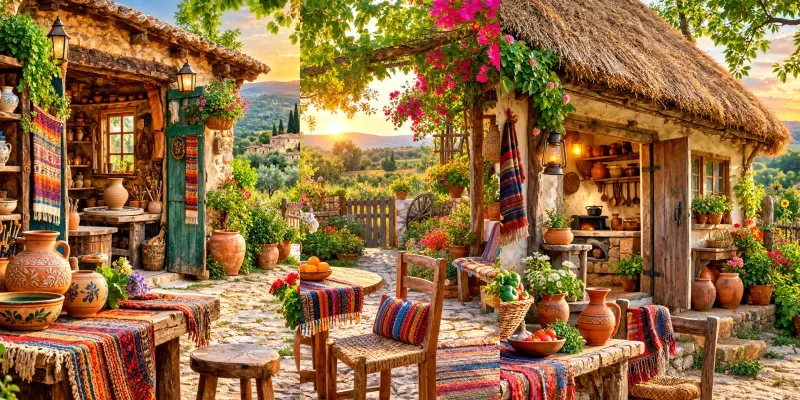 Rustic Village Life Heritage