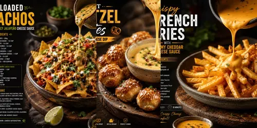 Creamy Food Recipe Posters generated by chatgpt-image
