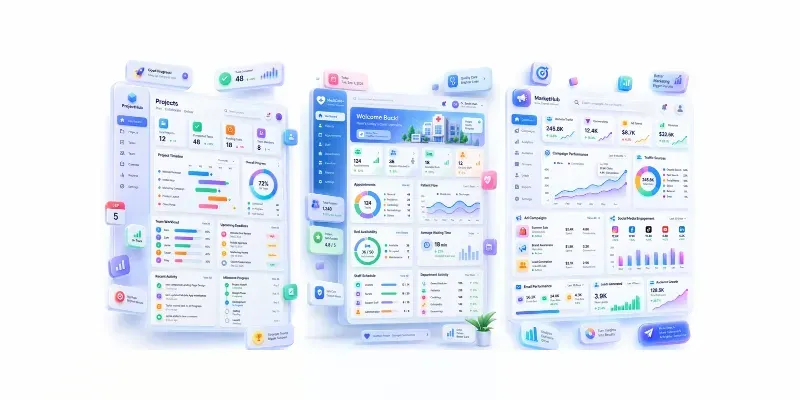 3D Neumorphic Dashboard UI Collections generated by undefined