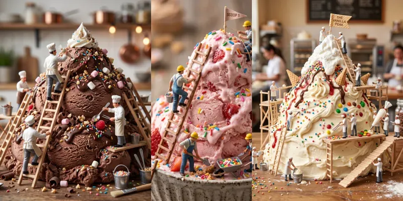 Tiny Ice Cream Builders generated by undefined