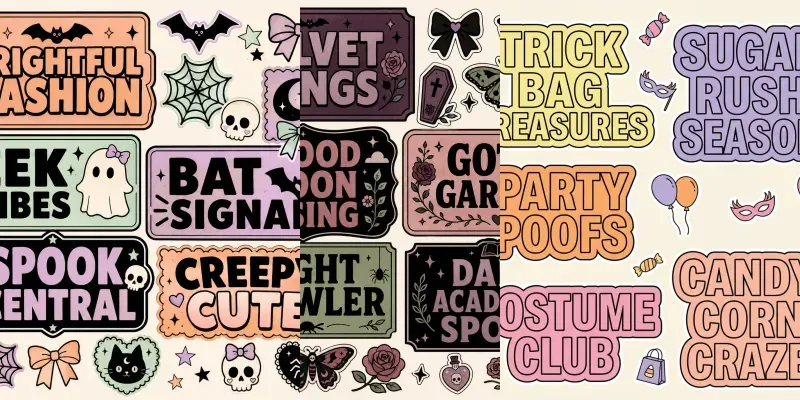 Pastel Halloween Scrap Sheet Generator generated by undefined