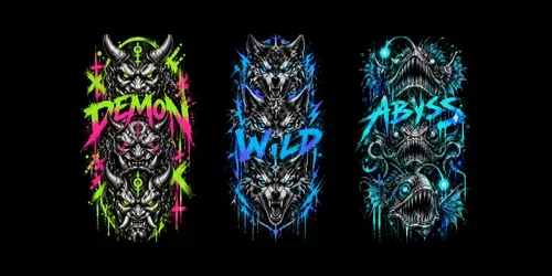 Neon Creature Streetwear generated by chatgpt-image