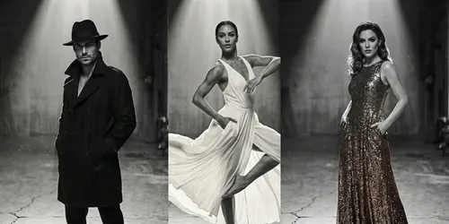 Cinematic Film Noir Spotlights generated by gemini-image