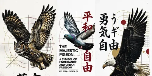 Editorial Wildlife Posters generated by gemini-image