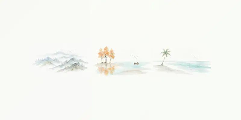 Ethereal Nature Watercolors generated by undefined