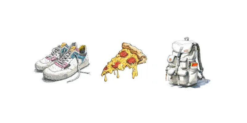 Artistic Handdrawn Object Sketches generated by undefined