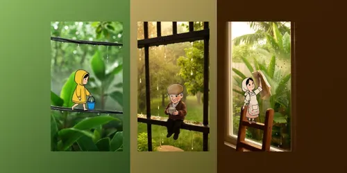 Tiny 2d Characters Scenes generated by grok-video