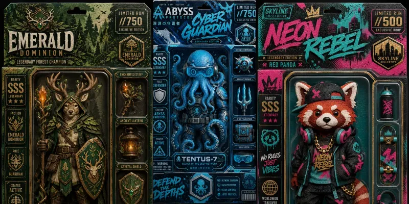 Collectible Mascot Packaging Generator generated by undefined