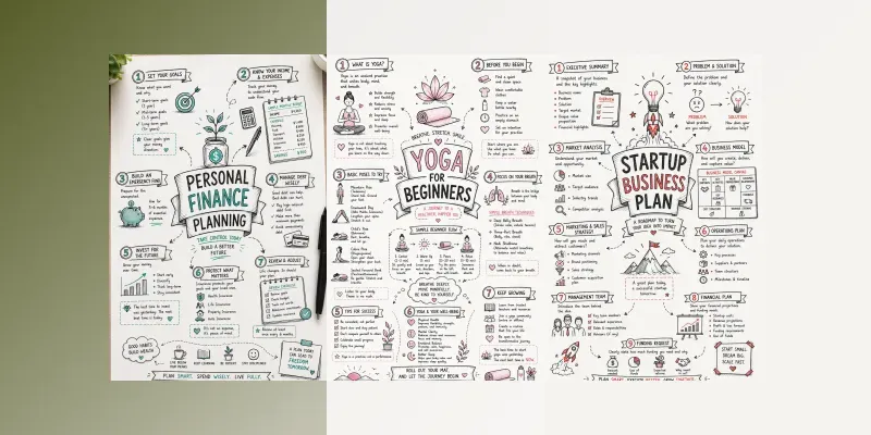 Pro Hand Drawn Sketch Note Infographics generated by undefined