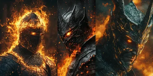 Dark Paladin Portraits Fallen Knight Art generated by midjourney