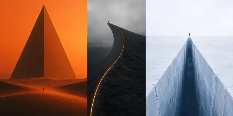 Ultra Minimalist Cinematic Landscapes generated by undefined