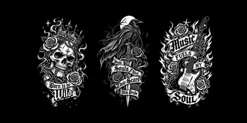 Alternative Emo Hardcore Graphic Designs generated by chatgpt-image