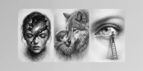 Emotional Pencil Sketches generated by chatgpt-image