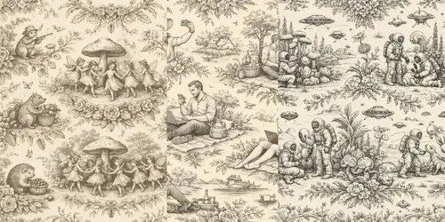Vintage Toile Scene Generator generated by chatgpt-image