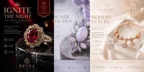 Jewelry Ad Poster Creators generated by chatgpt-image