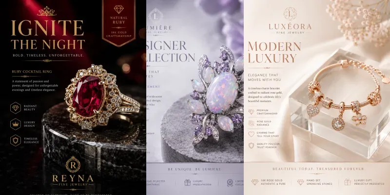 Jewelry Ad Poster Creators generated by undefined