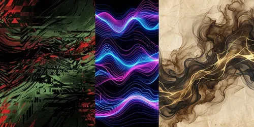 Abstract YouTube Banner Generator generated by gemini-image