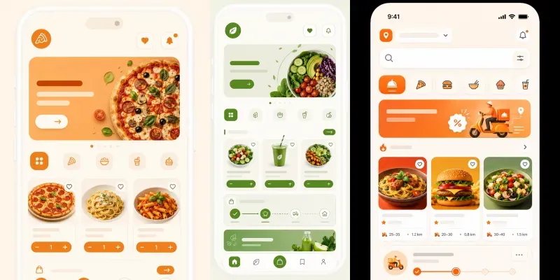 Elite Qcommerce Food UI Layouts generated by undefined