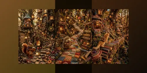Enchanted Cozy Woodland Villages generated by chatgpt-image