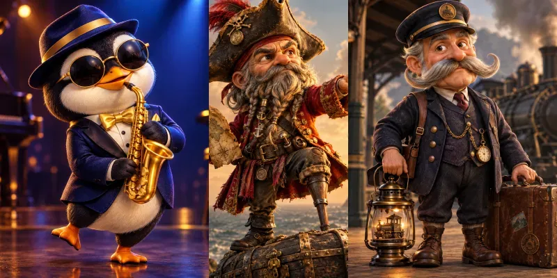 Whimsical 3D Character Collections
