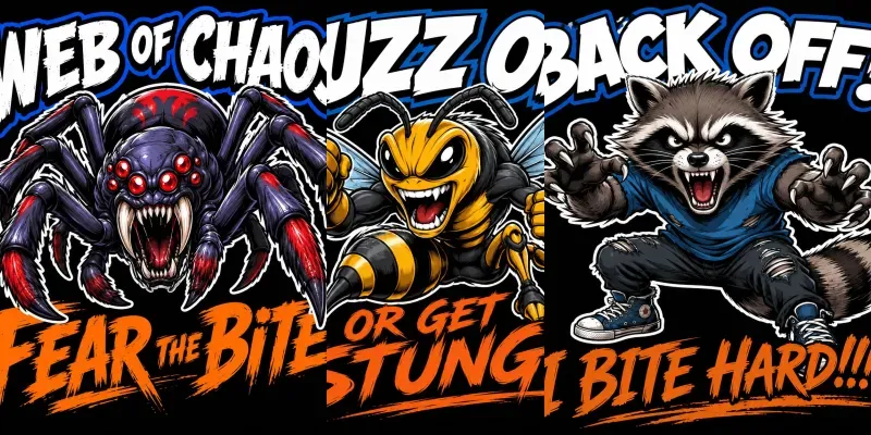 Angry Animal Mascot Stickers generated by undefined